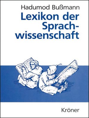 cover image of Lexikon der Sprachwissenschaft